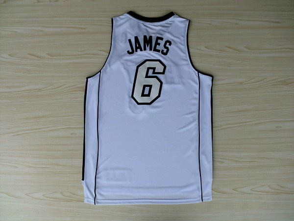  NBA Miami Heat 6 LeBron James New Revolution 30 Swingman White 2012 2013 New Season Jerseys